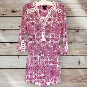Romeo & Juliet Couture Boho Shorts Romper Medium